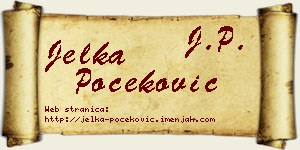 Jelka Počeković vizit kartica